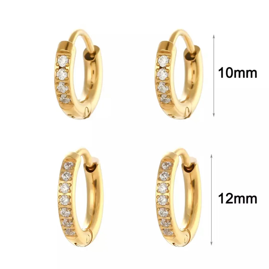 Kara Thin Diamond Hoops