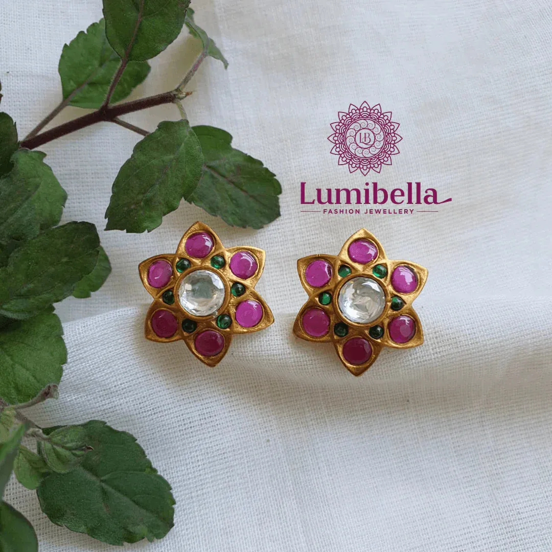 Kemp Floral Stud Earrings