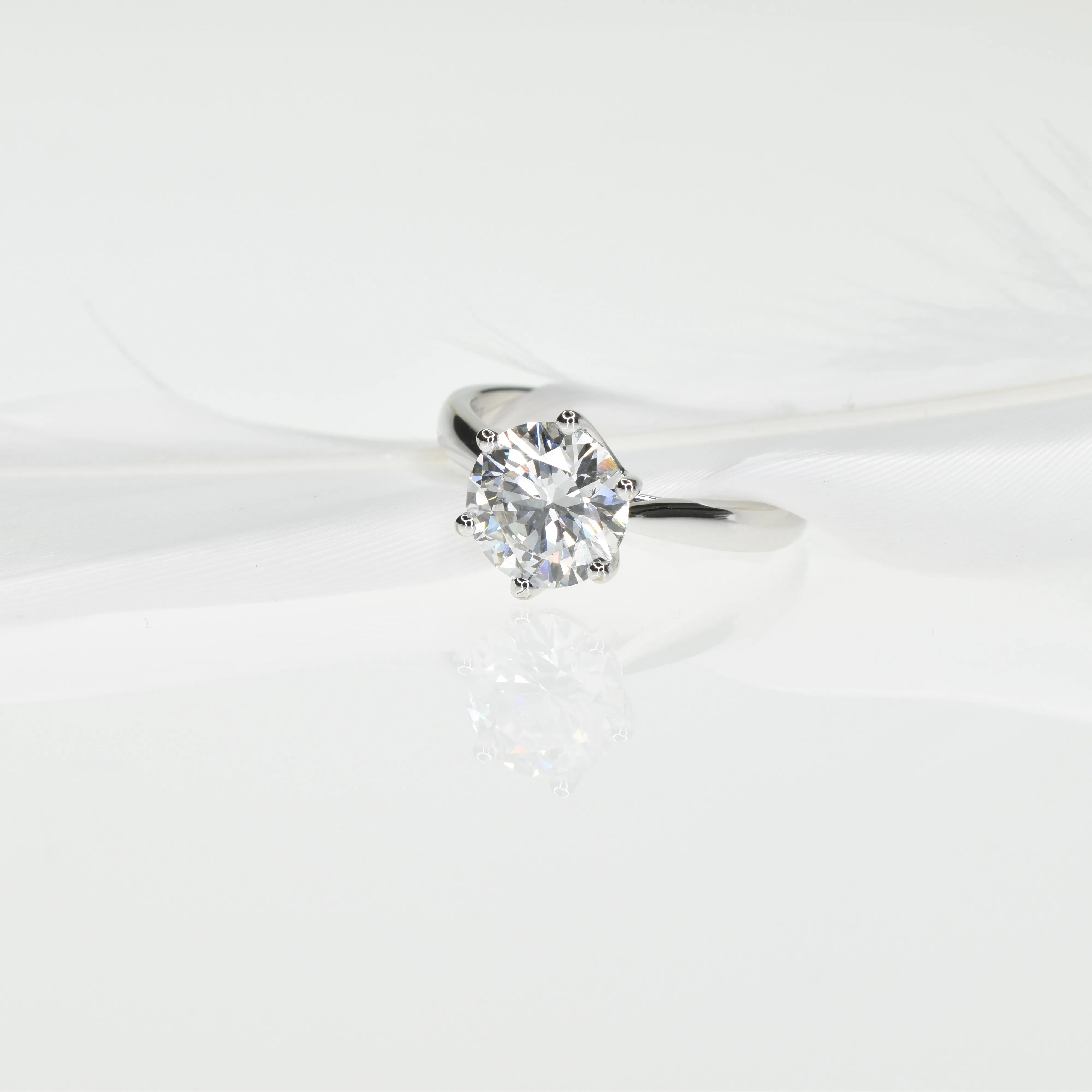 Lab Grown Diamond Ring with 1.5ct Round Diamond