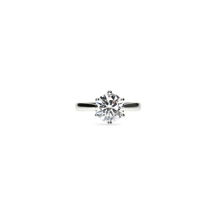 Lab Grown Diamond Ring with 1.5ct Round Diamond