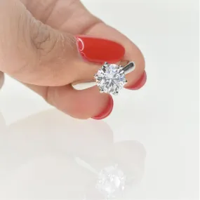 Lab Grown Diamond Ring with 1.5ct Round Diamond