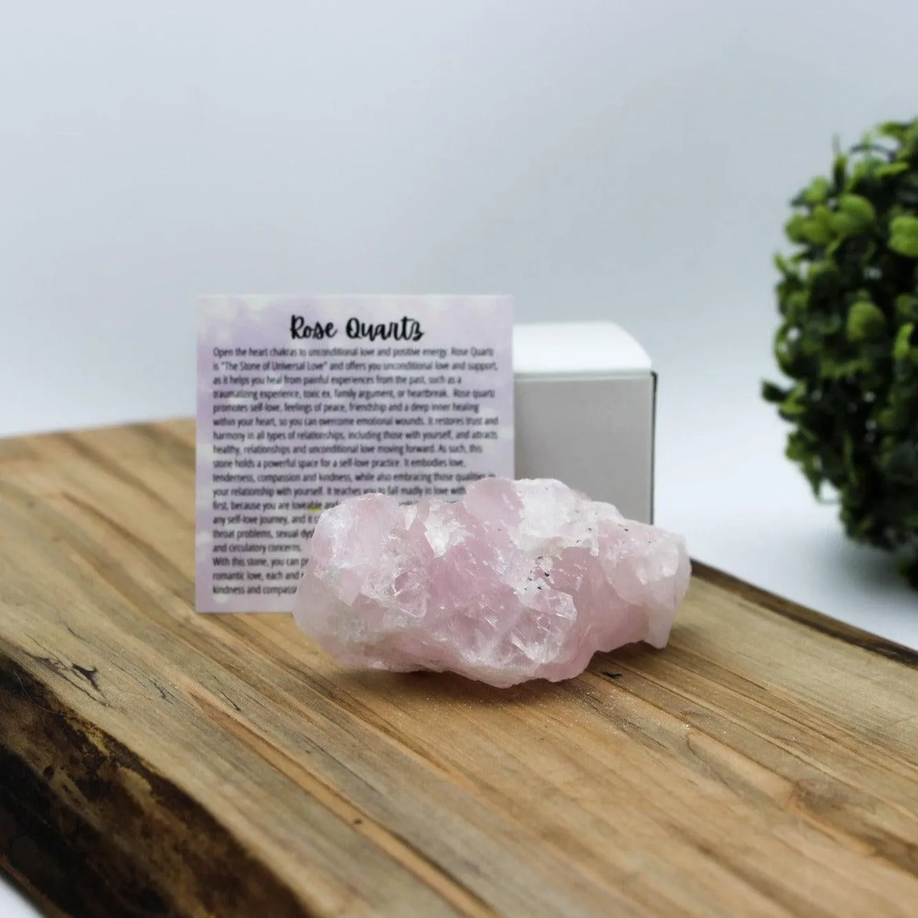 Large Rose Quartz Crystal for Anxiety, Love and Emotional Trauma