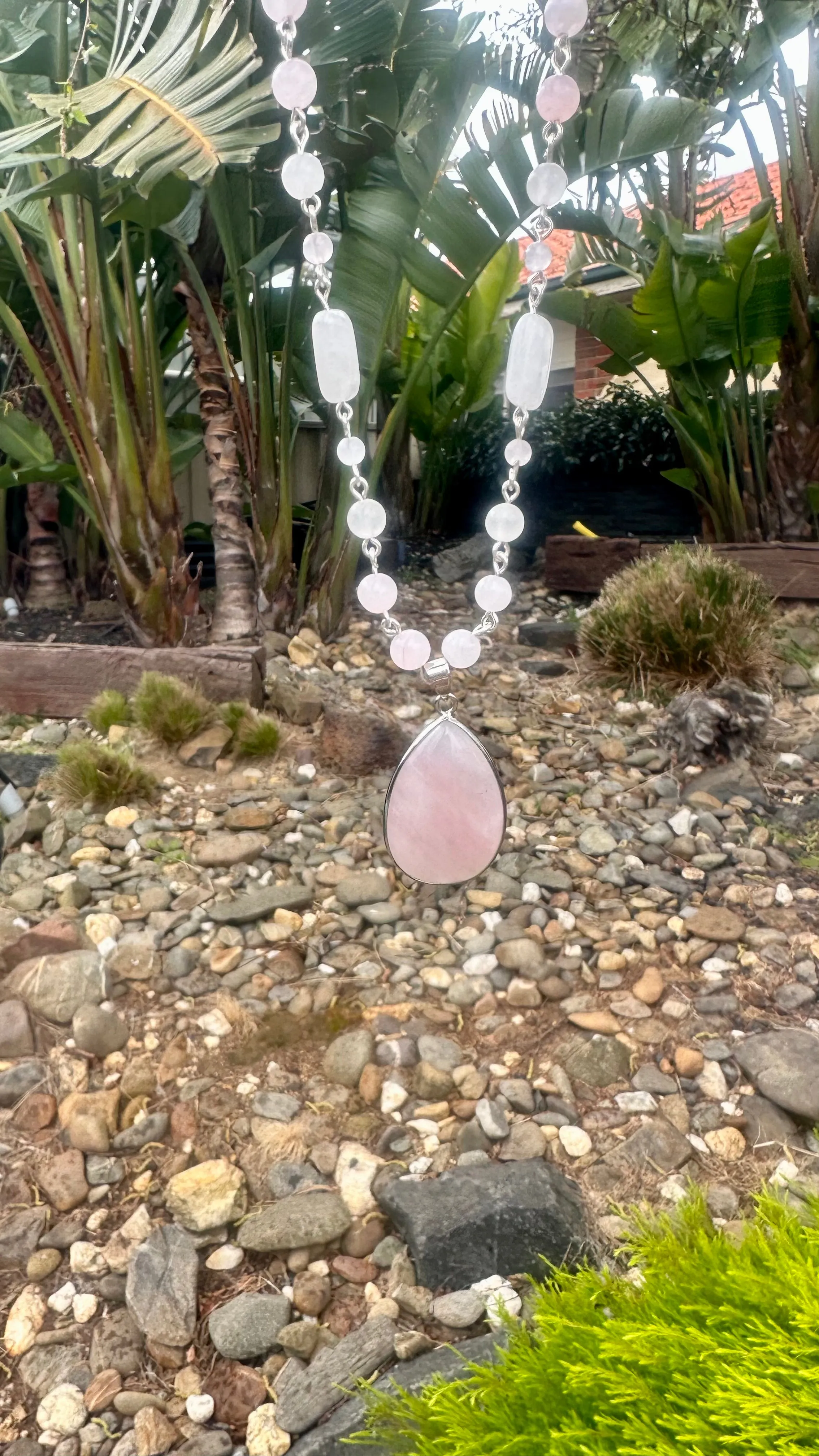 Lavender Quartz Wire Necklace