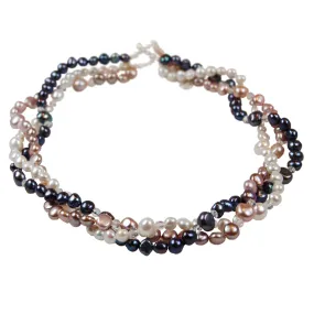 Limited Edition Biwa Pearl Triple Strand Necklace
