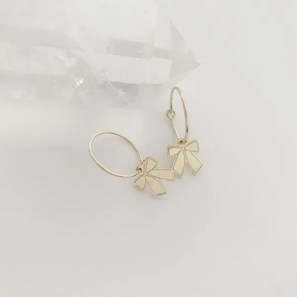 Magic Charm Bow Hoops
