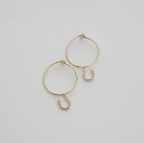 magic charm horseshoe hoops