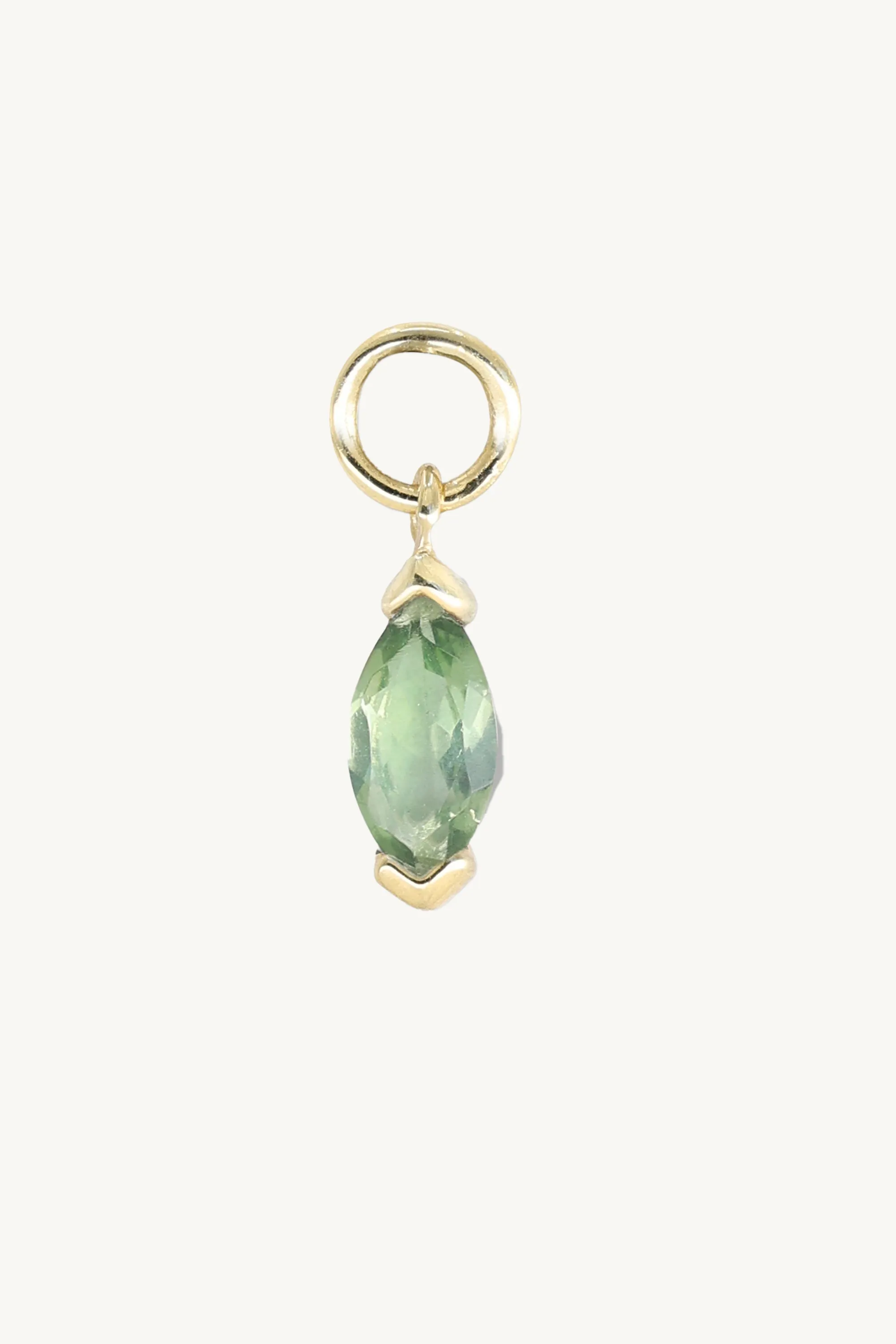 Marquise Apatite Gold Charm