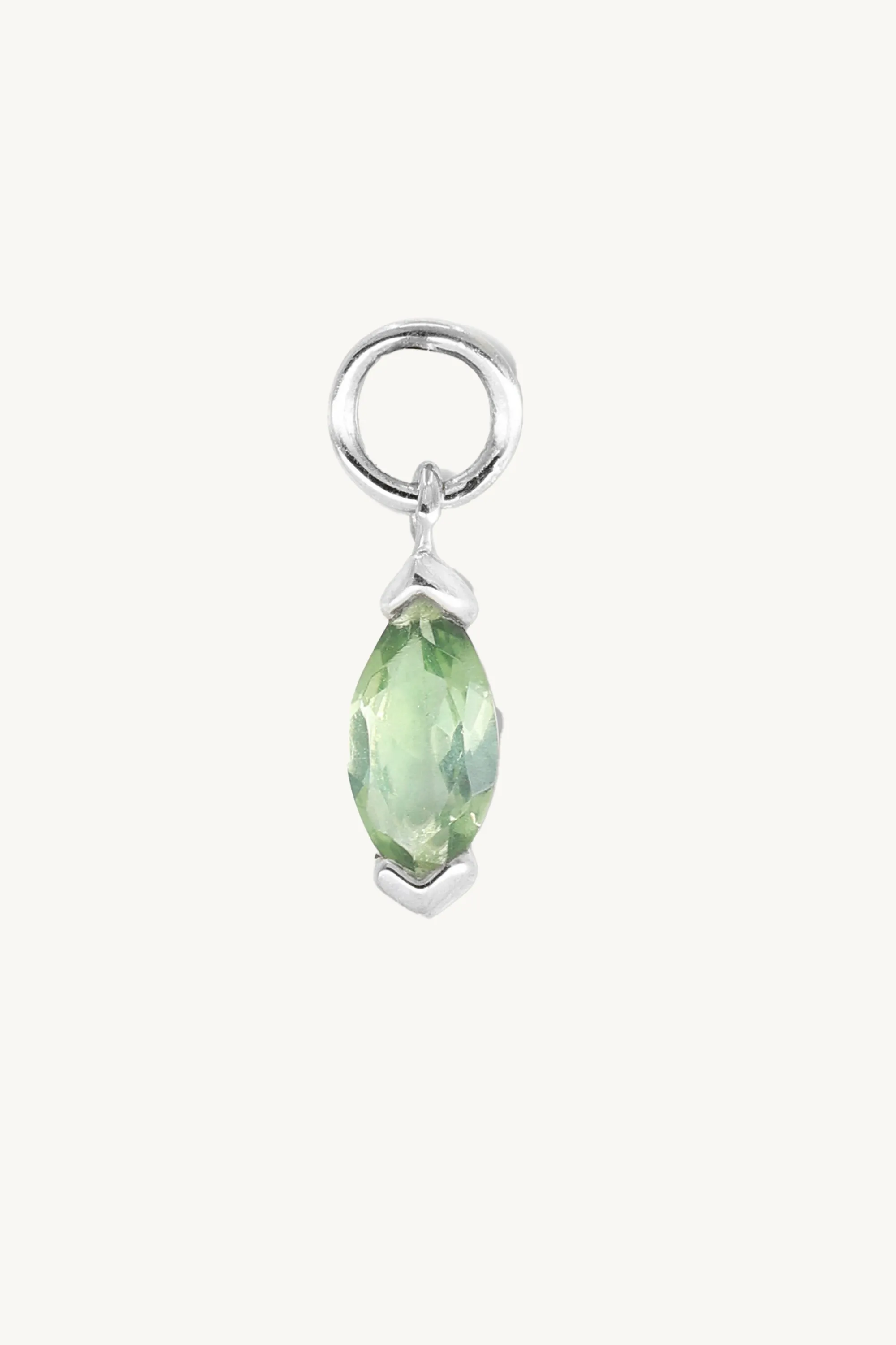 Marquise Apatite Silver Charm