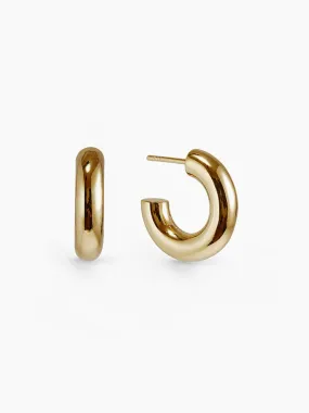 Mini Chunky Hoops - Gold