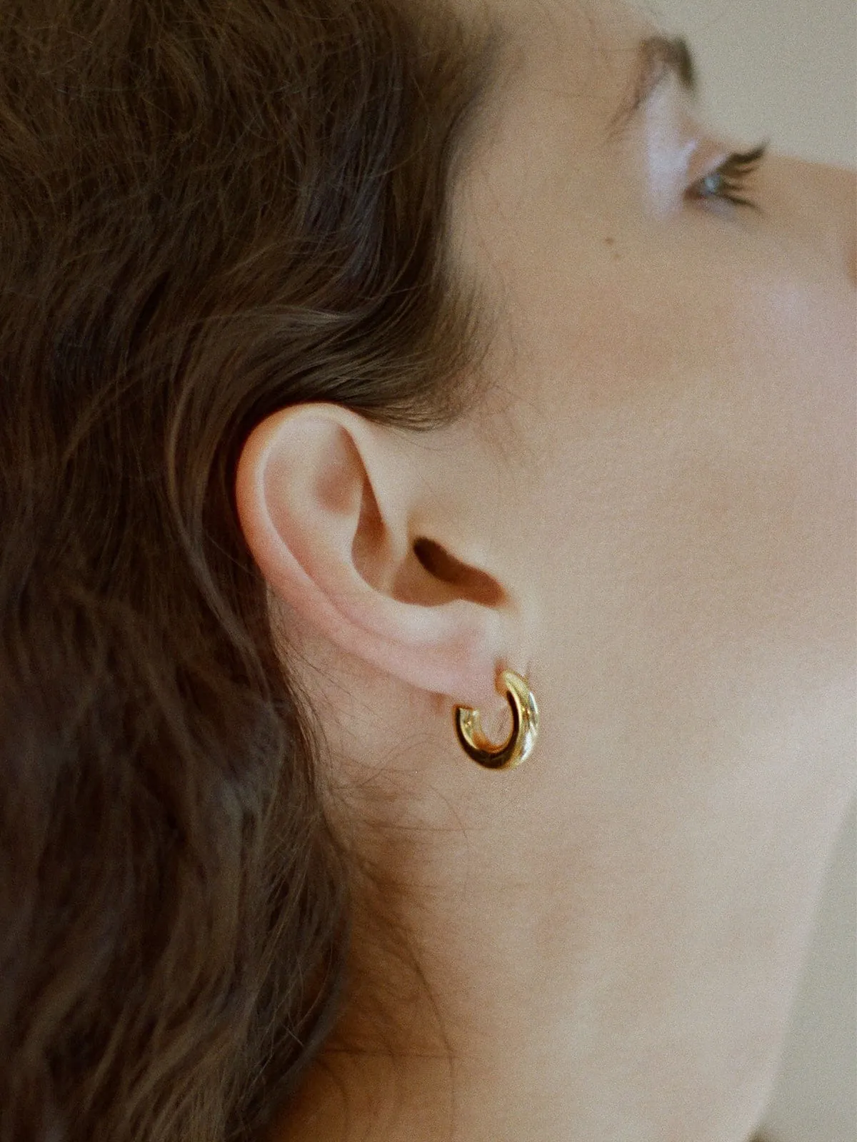 Mini Chunky Hoops - Gold