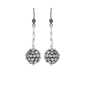 Moonstone Ball Drop Earrings