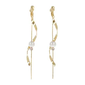 Multi Drop Clip On Earrings