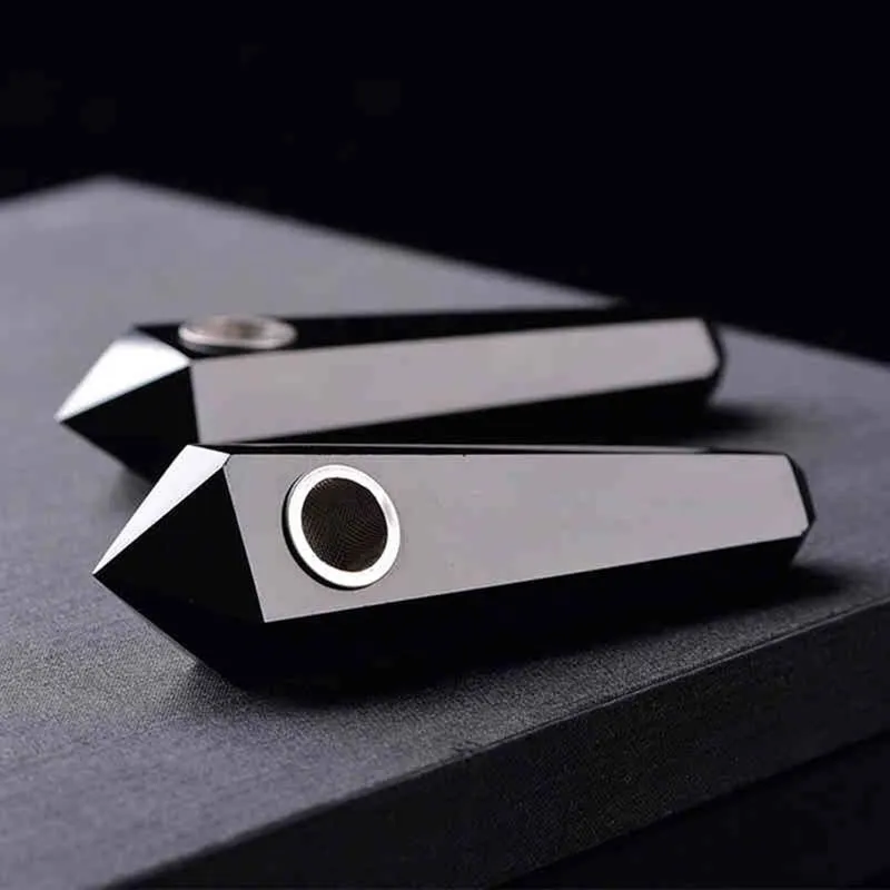 Natural Quartz Crystal Smoking Point Pipe