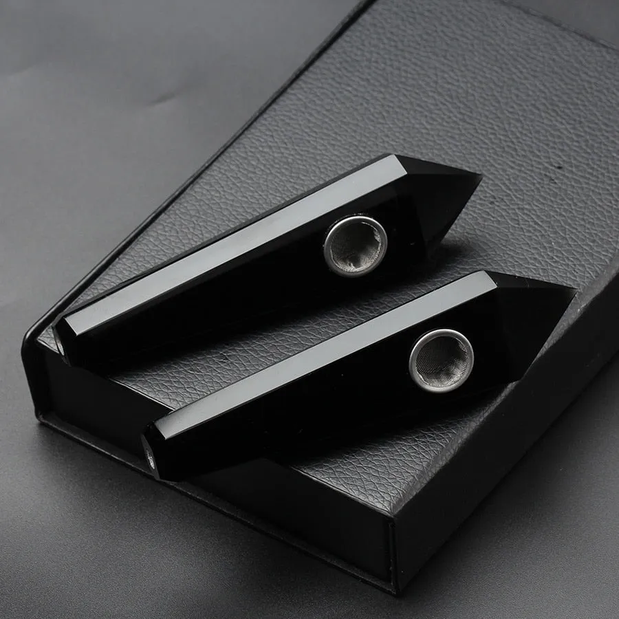 Natural Quartz Crystal Smoking Point Pipe