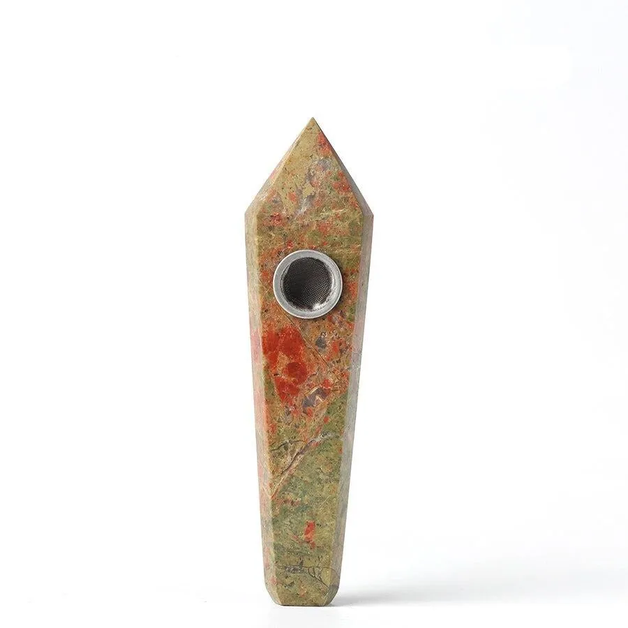 Natural Quartz Crystal Smoking Point Pipe