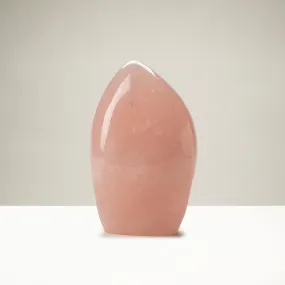 Natural Rose Quartz Freefrom Carving from Madagascar -5.5"