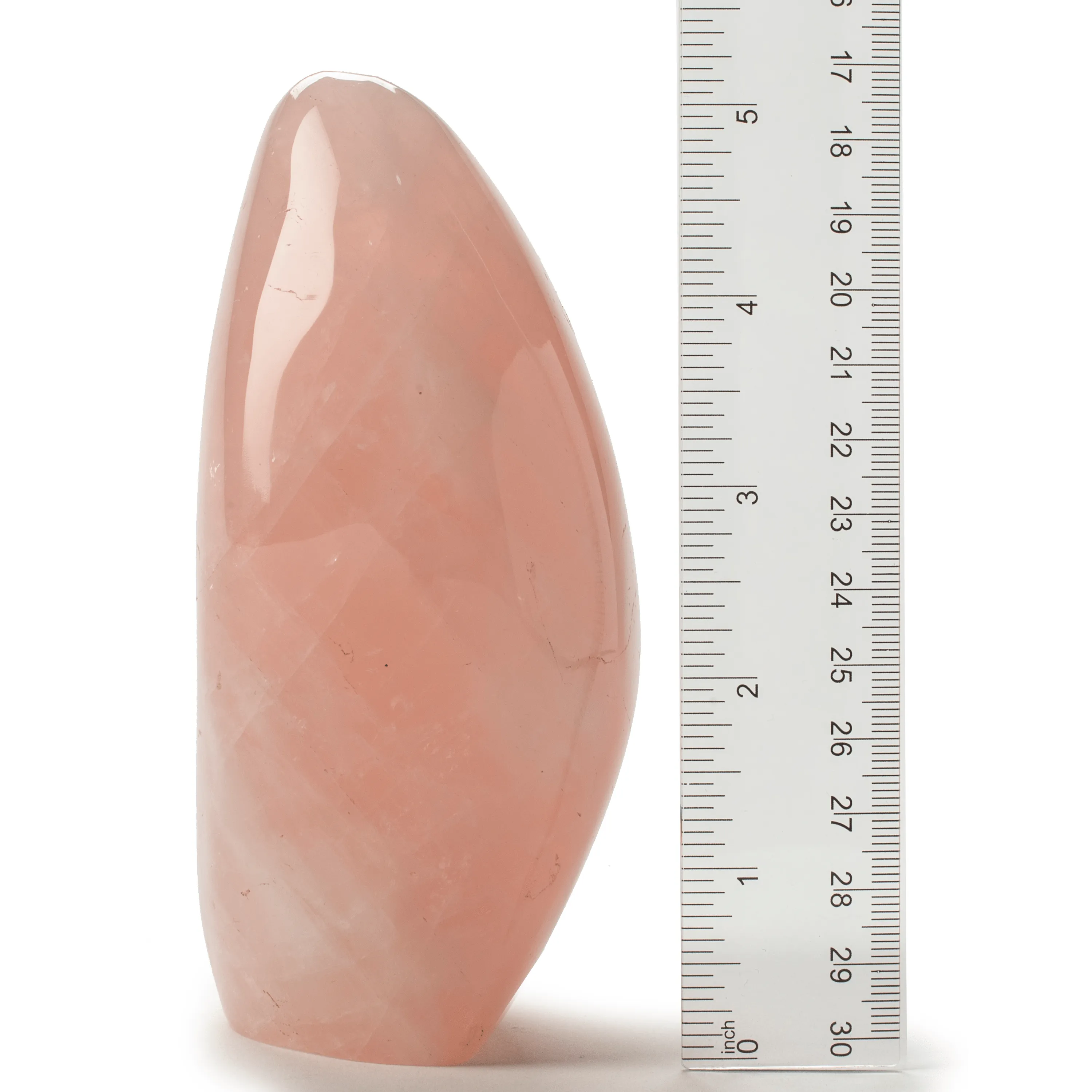 Natural Rose Quartz Freefrom Carving from Madagascar -5.5"