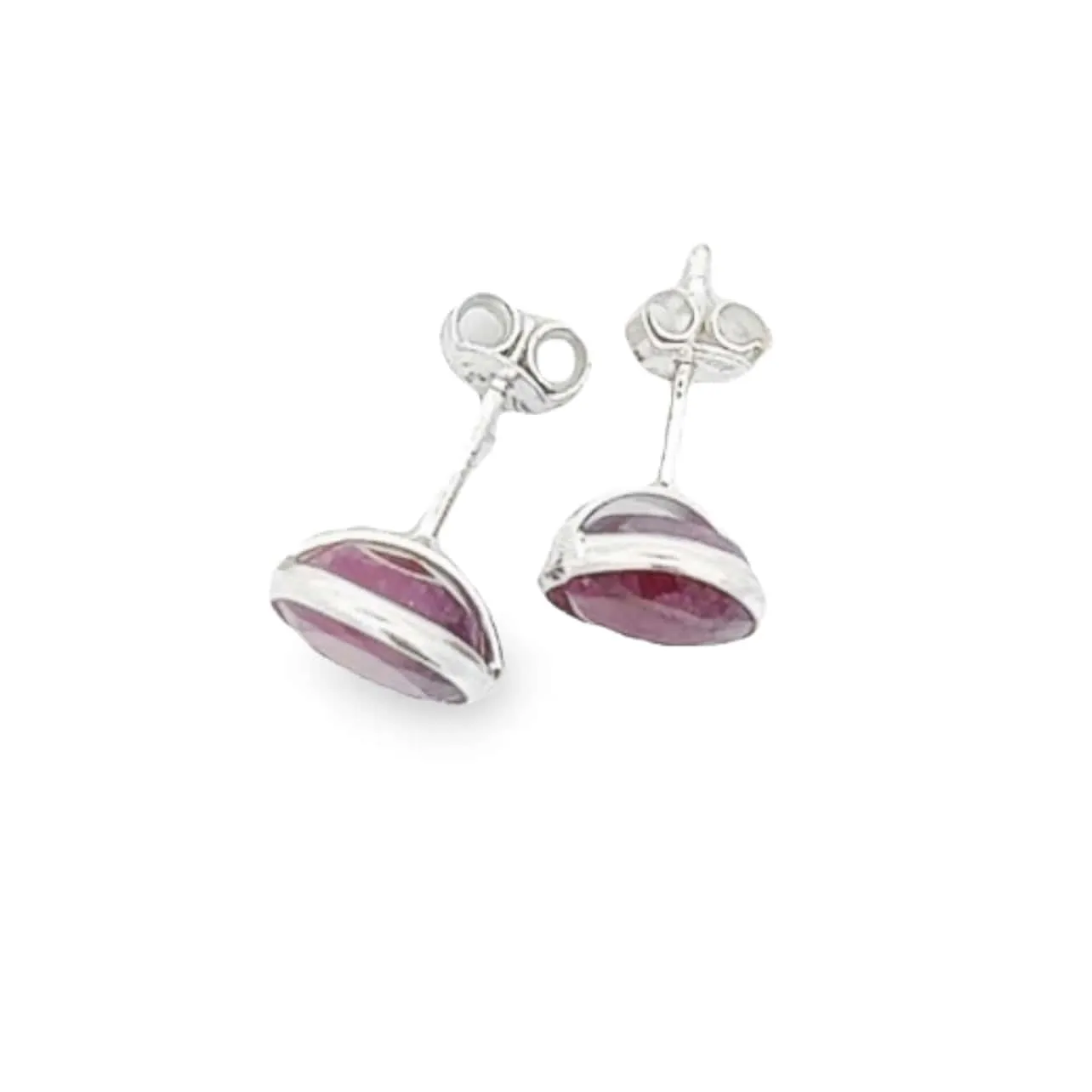 Natural Ruby Stud Earrings