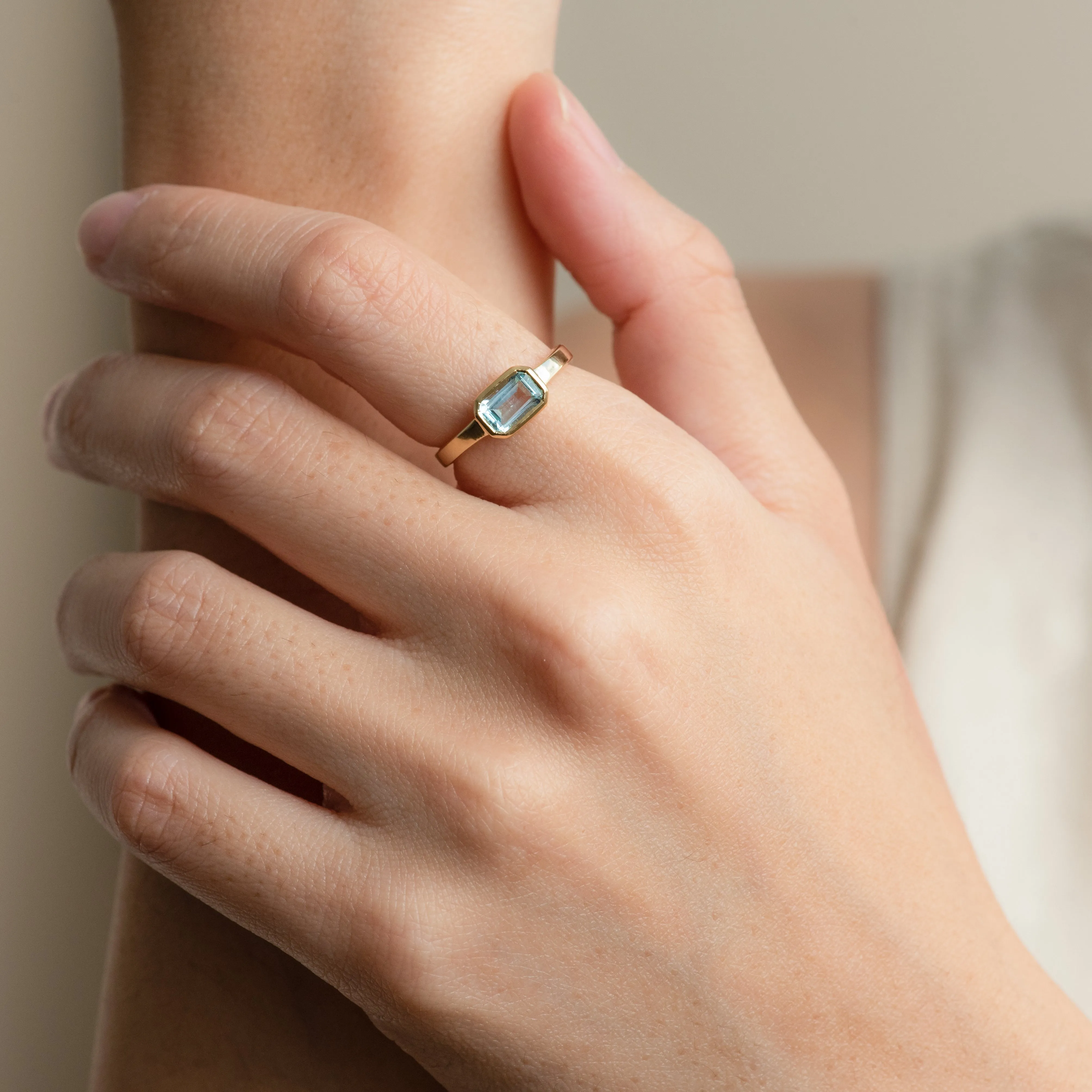 Nyla Blue Topaz Band