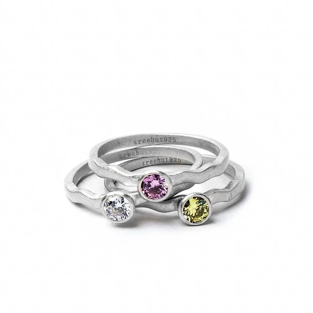 October Tourmaline Birthstone Ring