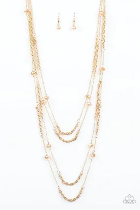Paparazzi Necklace ~ Open For Opulence - Gold