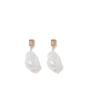 Parker Organic Pearl & Stone Earrings