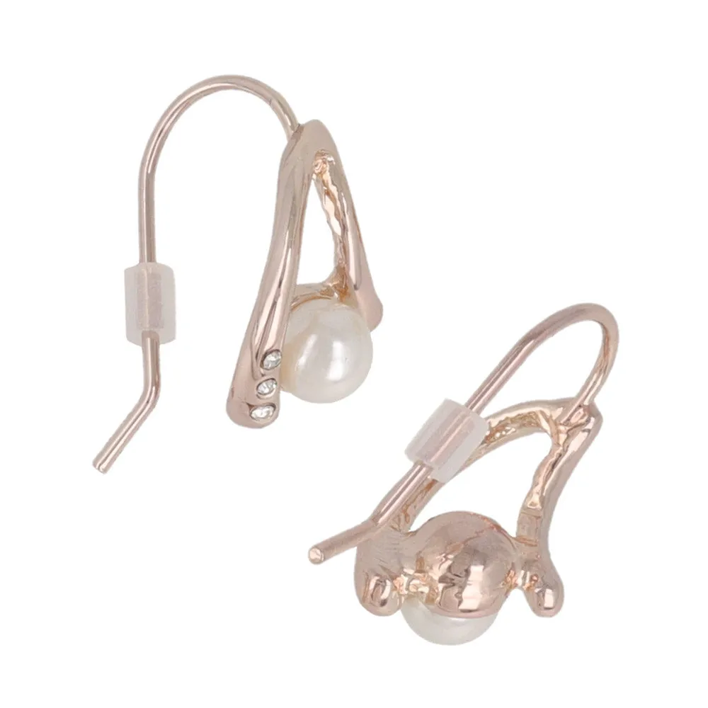 Pearl Double Curve Earrings