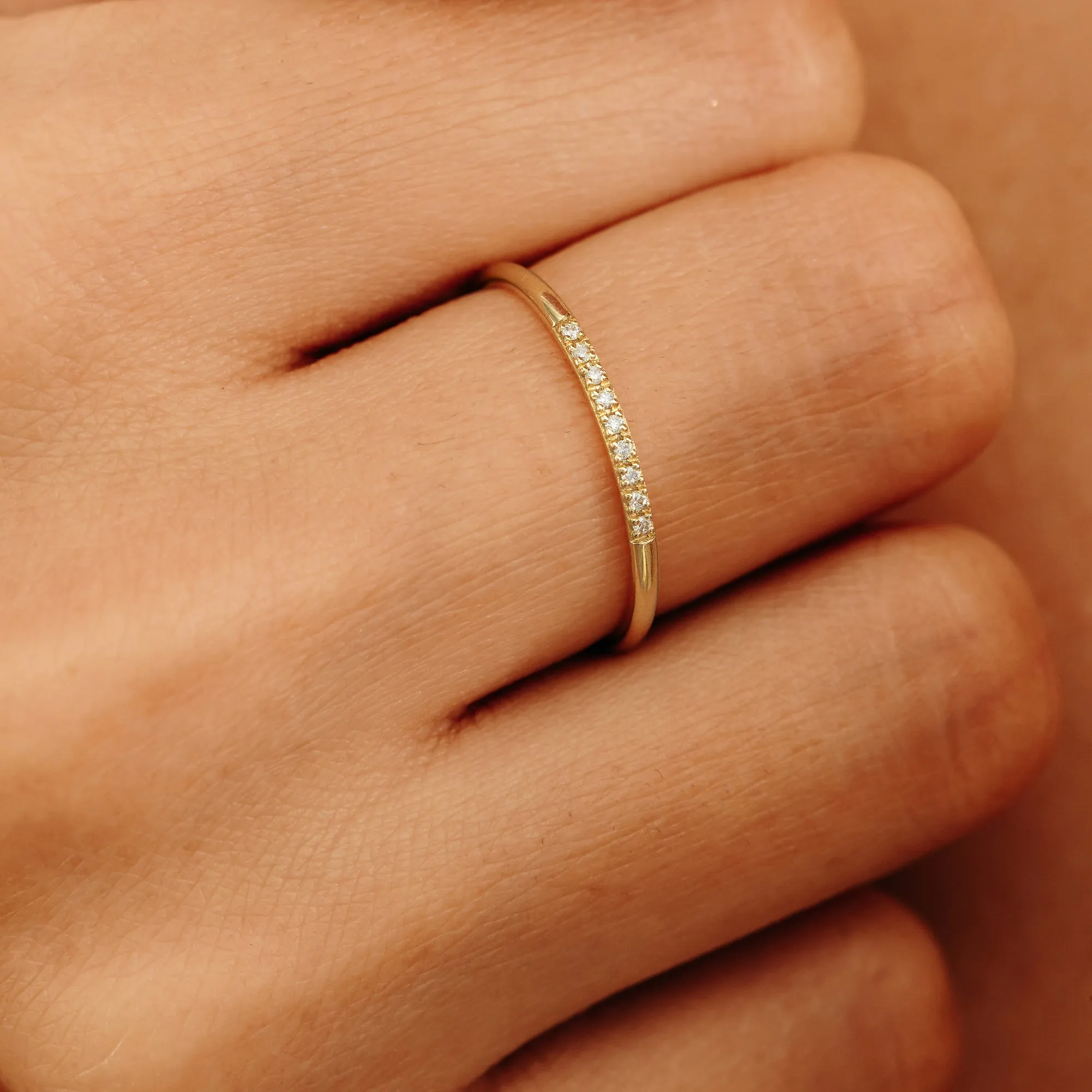 Petite Diamond Bar Ring, Vanessa
