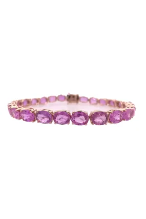 Pink Sapphire Rosee Tennis Bracelet