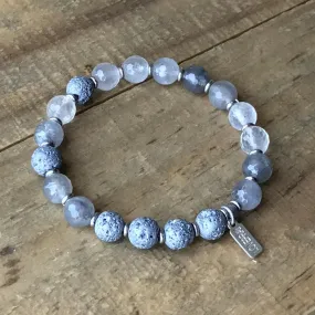"Healing" Quartz Crystal Essential Oil Diffuser Bracelet