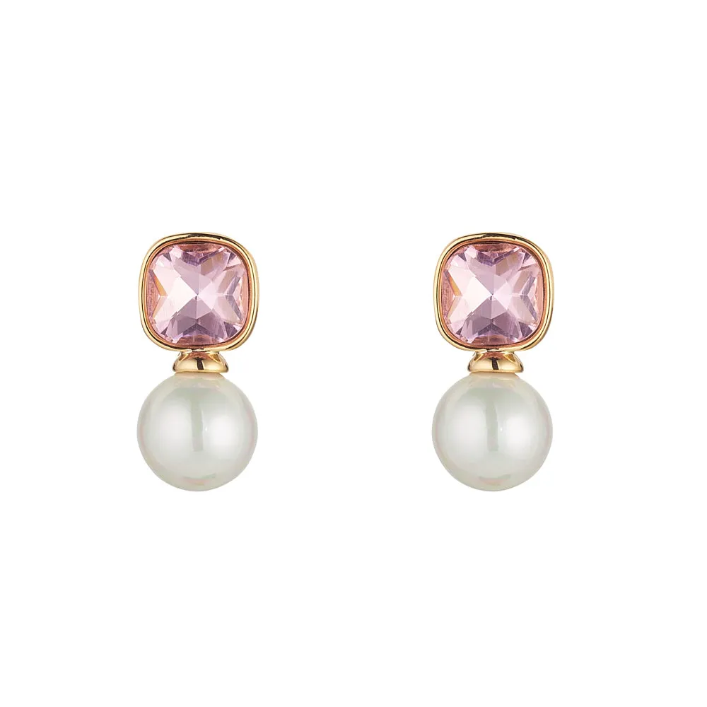 Rose & Pearl Earrings