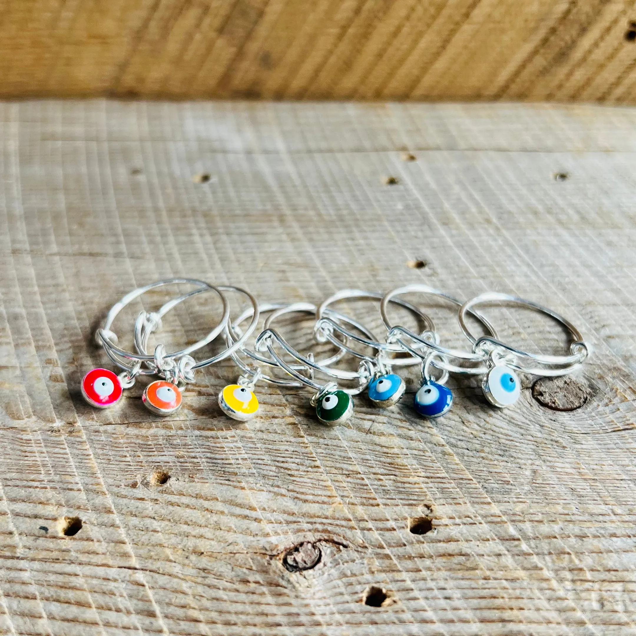 SariBlue® Eye’m So Charming Rings