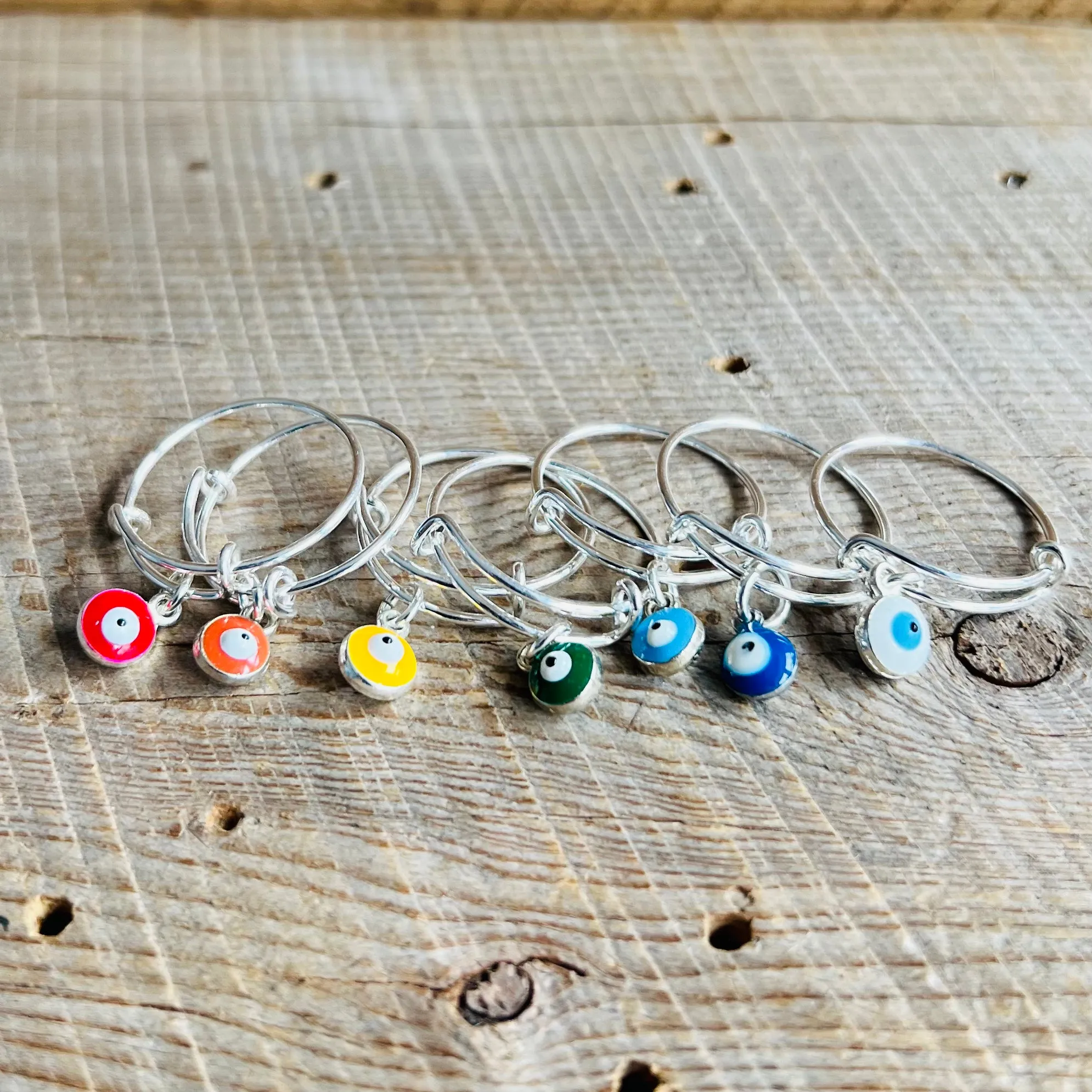 SariBlue® Eye’m So Charming Rings
