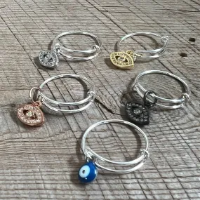 SariBlue® Eye’m So Charming Rings