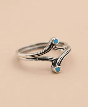 Stacked Turquoise Rings, Set of 2