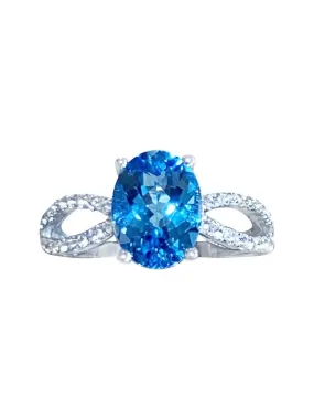 Sterling Silver Blue Topaz ring