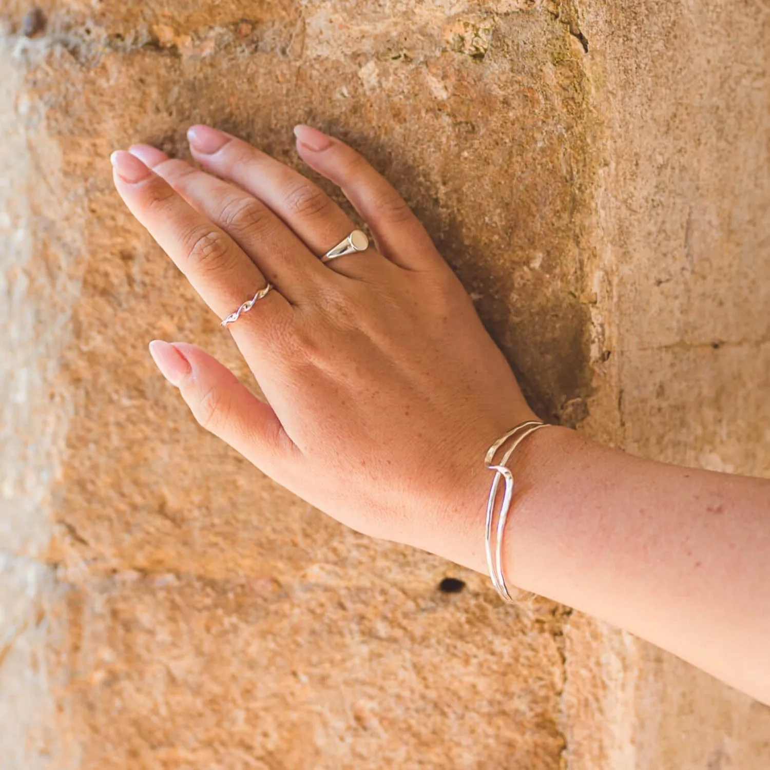 Sterling Silver Twister Ring