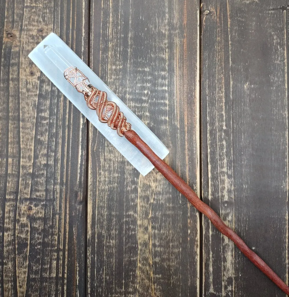 Titan Class Bloodwood and Copper Energy Healing Wand $105
