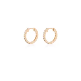 Today Classic Diamond Eternity Huggies - 14k Gold Earrings