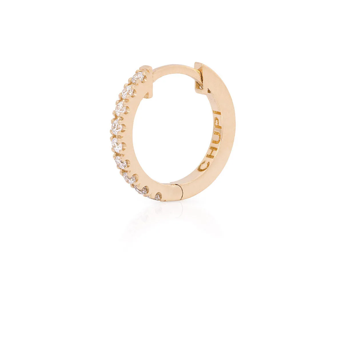 Today Classic Diamond Eternity Huggies - 14k Gold Earrings