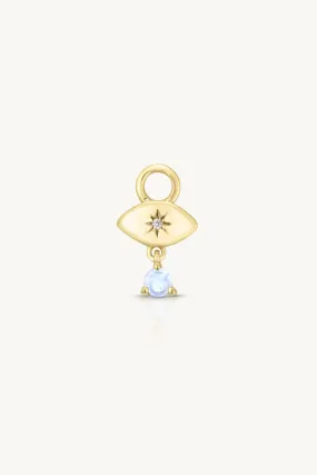 Vega Moonstone Gold Charm