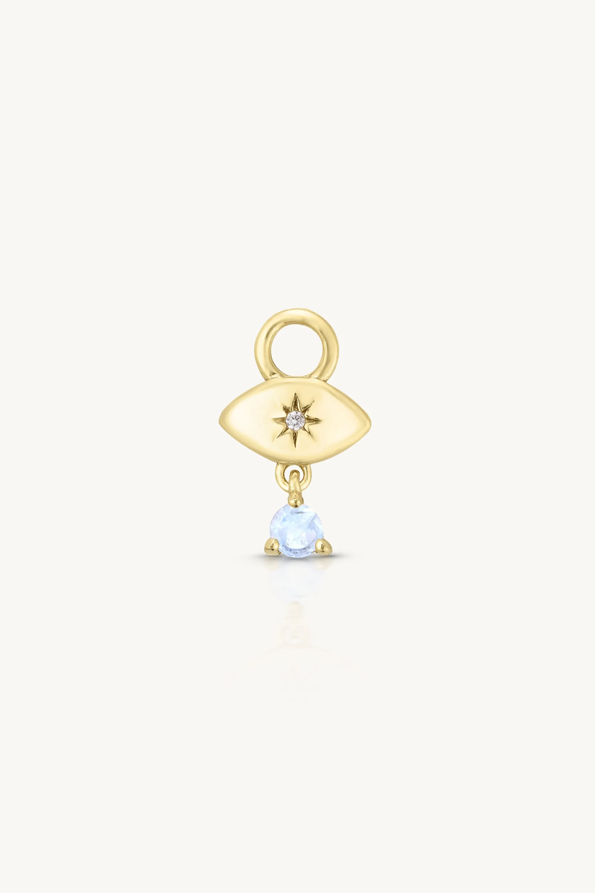 Vega Moonstone Gold Charm