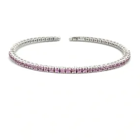 W&H Estate Pink Sapphire Flex Bracelet