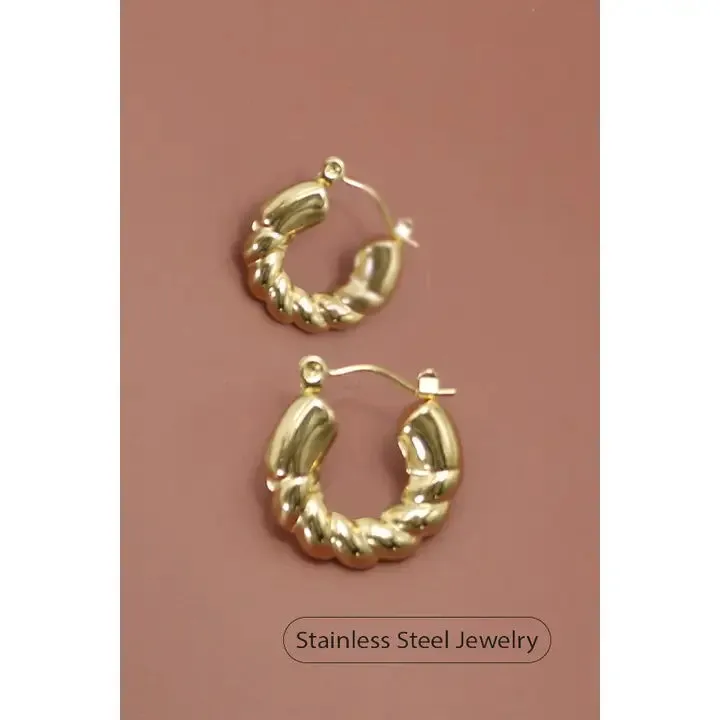 Waterproof Stainless Steel Tarnish Free Hoops