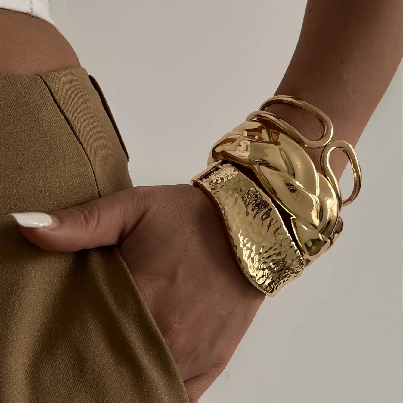 Women's Punk Irregular Geometry Bangles