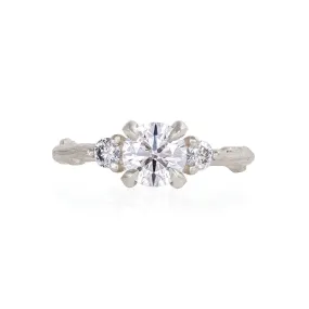 You, Me & Magic 1ct Lab-Grown Diamond Engagement Ring - 14k White Gold Twig Band
