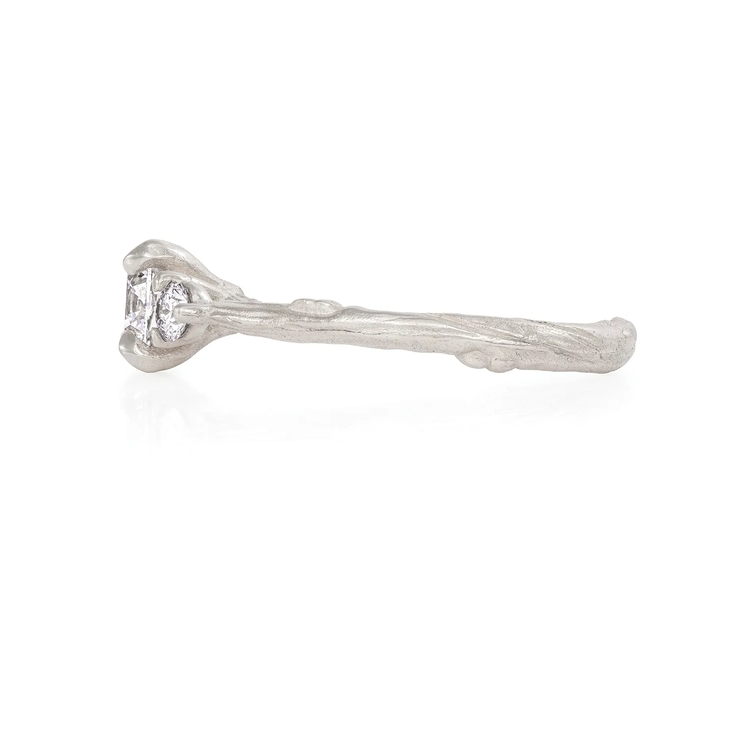You, Me & Magic 1ct Lab-Grown Diamond Engagement Ring - 14k White Gold Twig Band