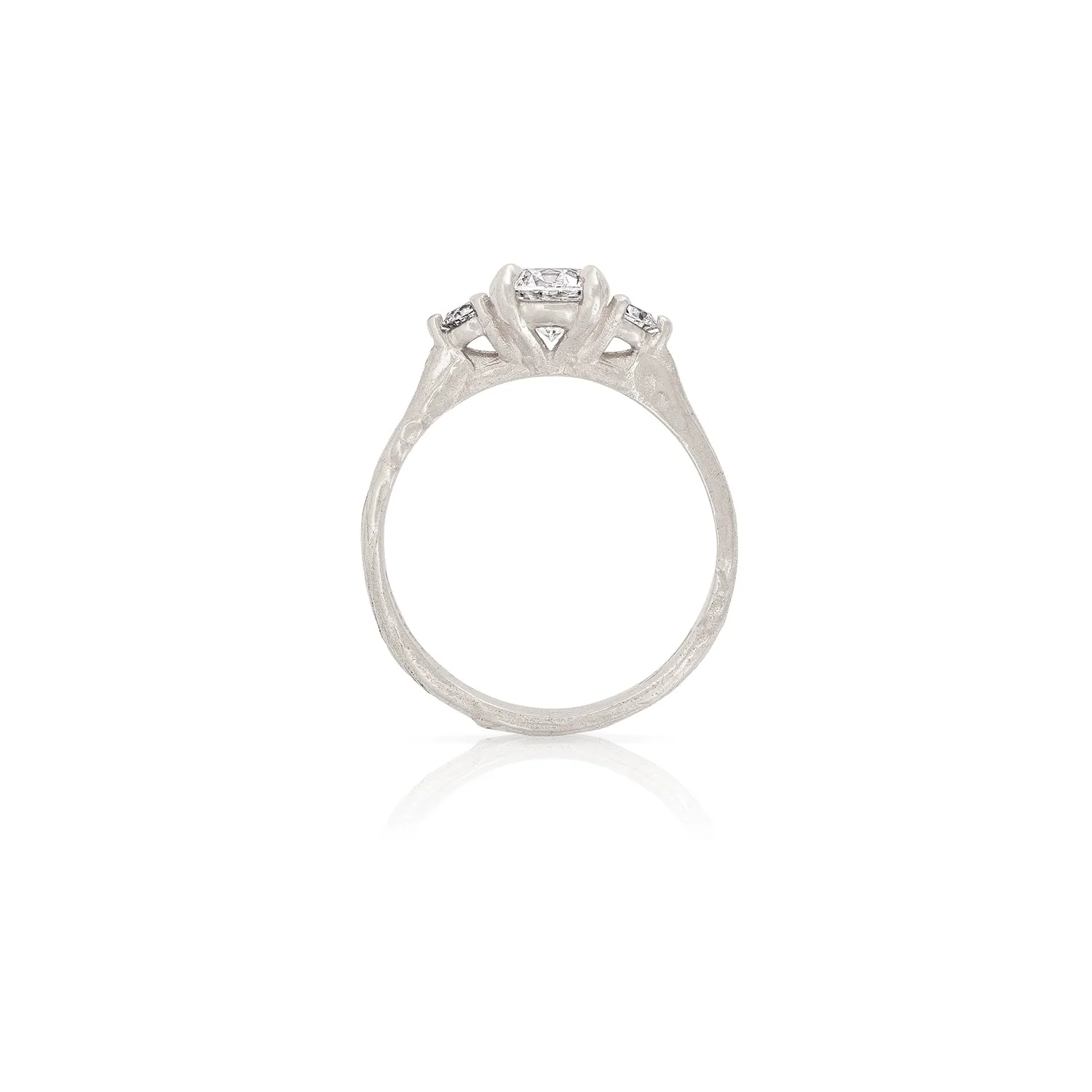 You, Me & Magic 1ct Lab-Grown Diamond Engagement Ring - 14k White Gold Twig Band